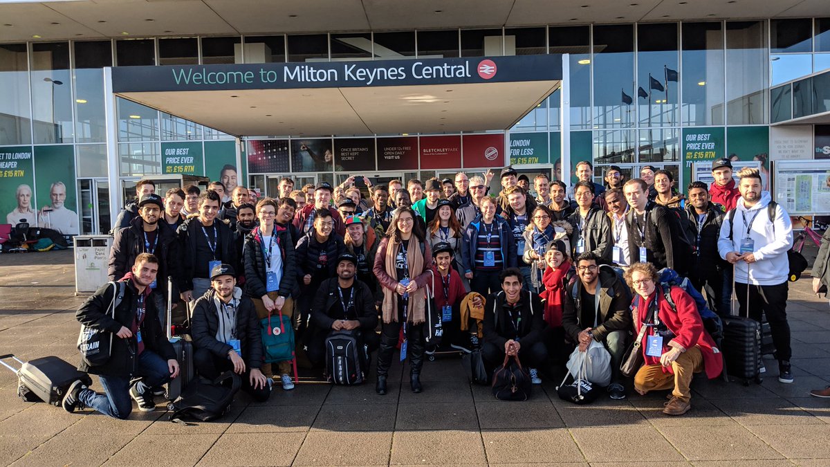 hackpartners's tweet photo. After a productive night of hacking and pizzas in Milton Keynes, the UK train is now heading to @ORMdigital's HQ in London! #Hacktrain5 #HacktrainUK https://t.co/E0c5v1f6kd