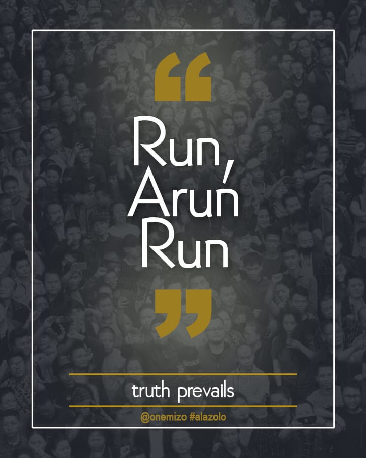 MizoOne's tweet photo. An Ode to Arun T

Even the known to be flawless flows, drifted into the pool of succumb to falsify.

Run, Arun run...let not the marshy pool stagnate you, like a lotus in a pond.

#onemizo #alazolo #mizounite #aruntliar #peacefuldemonstrations https://t.co/jfajh5JXIp