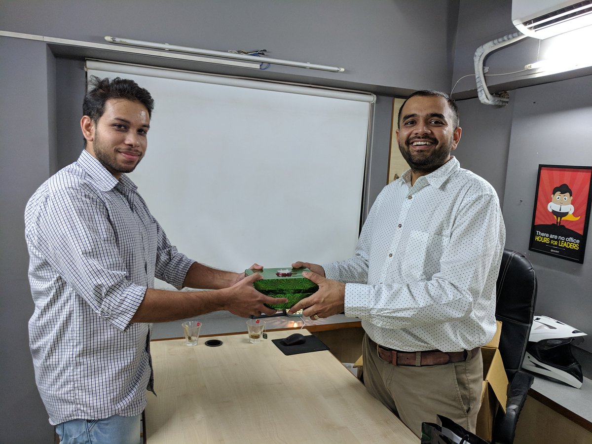 growthdotdigitl's tweet photo. Hearty thanks to our Founder, Mentor and Chief Growth Officer Krinal Mehta for the wonderful Dhanteras and Diwali gifts 

#officeculture #team #digitalmarketer #agencylife https://t.co/e97ys7WwK8