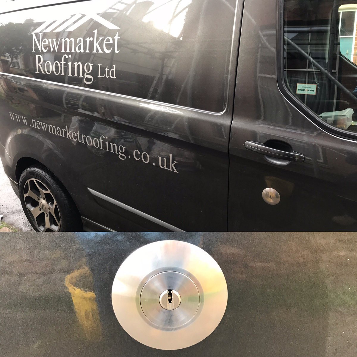 van_system's tweet image. #Replock fitted to a #Ford #Transit #Custom #replacementlock #secure