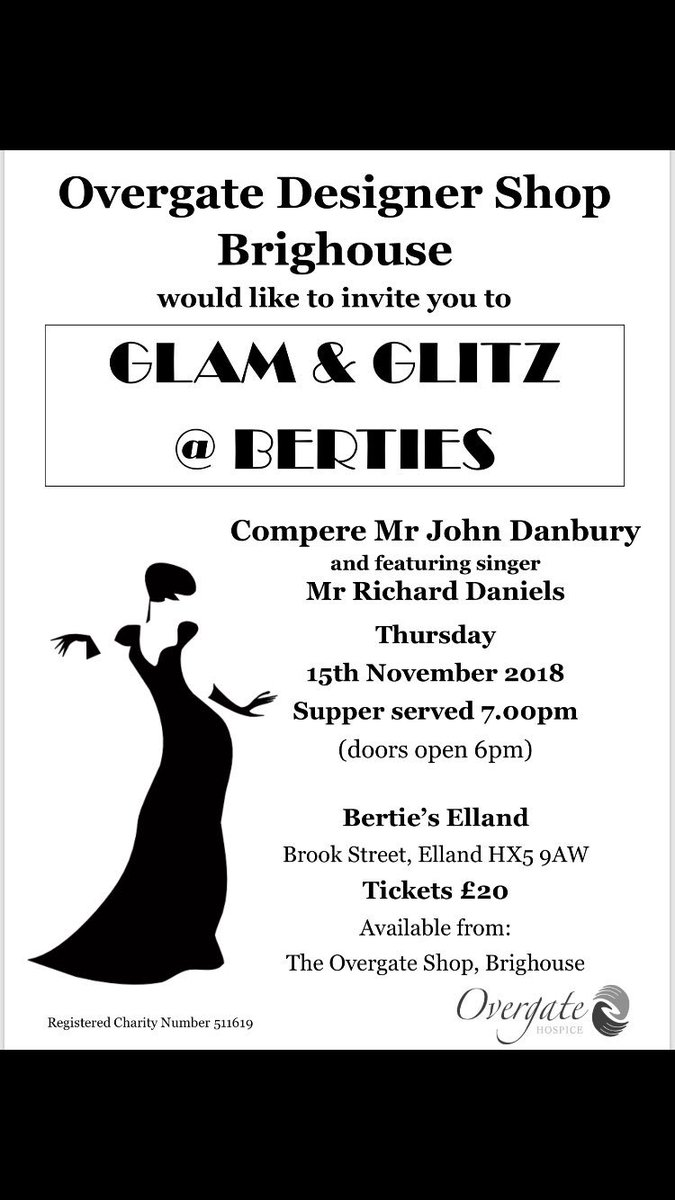 OvergateShop's tweet image. LAST FEW TICKETS NOW AVAILABLE!  When they’re gone they’re gone.  Call 01484 723147 to book for this fabulous night out of fashion and fun.