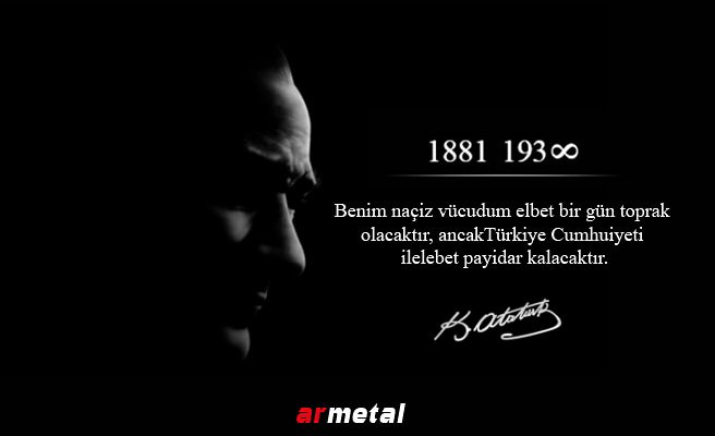 Gazı Mustafa Kemal Atatürk'ü saygı ve minnetle anıyoruz. #10Kasım #MustafaKemalAtatürk