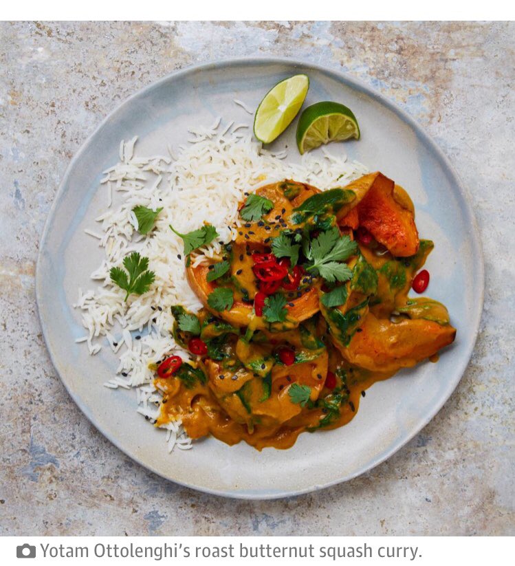 NSPKU on Twitter "Delicious looking Roast Butternut Squash Curry From ottolenghi in guardian