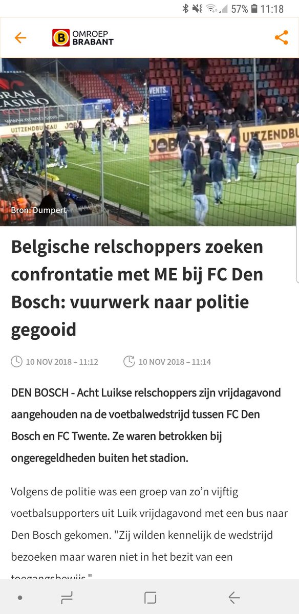 PascalFCDB's tweet photo. Als het maar negatief is dan zijn ze er als de kippen bij!! En mbt de foto's dit zijn de zogenaamde #fctwente supporters die de #mside willen aanvallen! En wbt de luik supporters... blijf ajb weg de volgende keer! #dbotwe @omroepbrabant #fcdenbosch #weregoingup https://t.co/QUsFaDcfl2