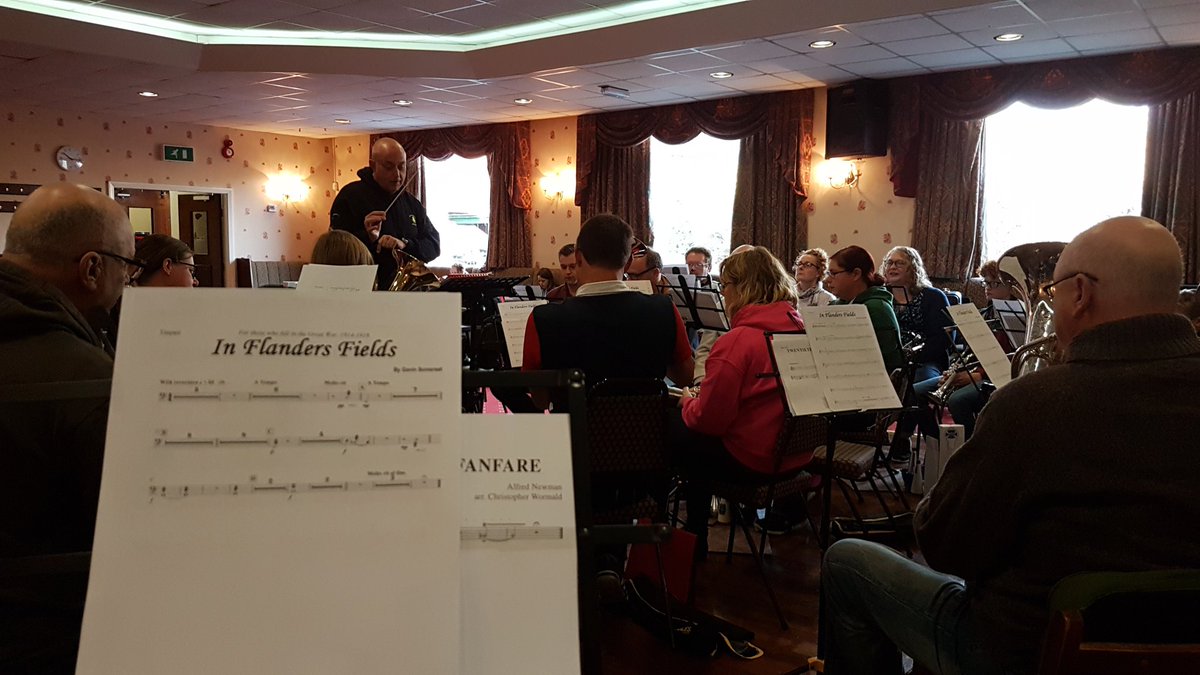 #InFlandersFields. Great piece from <a href="/Gavin_Somerset/">Gavin Somerset</a> and <a href="/PennineMusic/">Pennine Music</a>. Just played with <a href="/LofthouseBand/">Lofthouse Brass Band</a>. #LestWeForget #WWI #100years #BrassBand