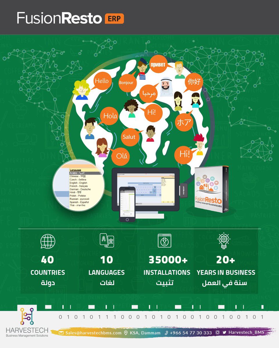 fusionresto's tweet photo. 40 Countries
10 Languages 
 35000+ Installations
 20+ Years in Business 

#restaurant #SaudiArabia #SaturdayMotivation #RestaurantManagement #RestaurantPOS #السعوديه_تقود_اقتصاد_العالم 
#الرياض_الان https://t.co/p4s1yFvZkO