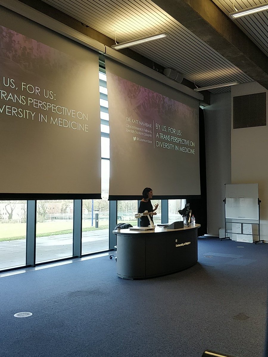 Our first speaker is @KateNambiar, HIV/GUM specialist <a href="/BSUH_NHS/">BSUH NHS</a> #medsoc18