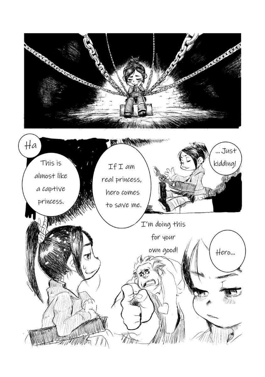 糸雀 D8r Wreckitralph2 Ralphbreakstheinternet Wreckitralph Mangized My Favorite Scene With My Poor English １のあのシーン １ ４ 日本じゃ２公開前に１をtvでやるかもなんで とりあえず英語で投下 独自解釈 捏造だけど一応ネタバレ注意