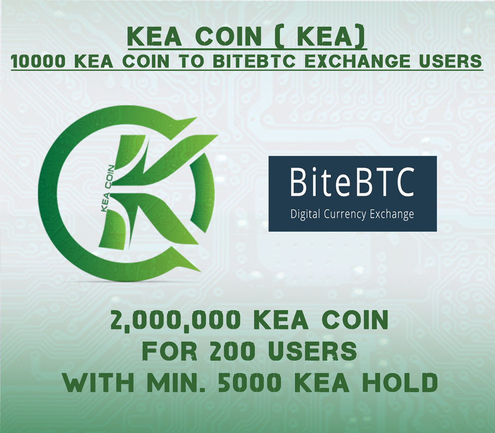 KEACoin's tweet photo. ✅ 10000 KEA Coin for 200 @BiteBTC Exchange Users.
Please check details to claim 10000 @KEACoin.

 🔗 https://t.co/CgFUtB0ALQ

🔗 https://t.co/0reRUP3uA0

Please retweet and share with your friends.
Claim as soon as possible.

#freeairdrops #freecoins @StellarOrg @Tronfoundation https://t.co/DKhwI4SBn7