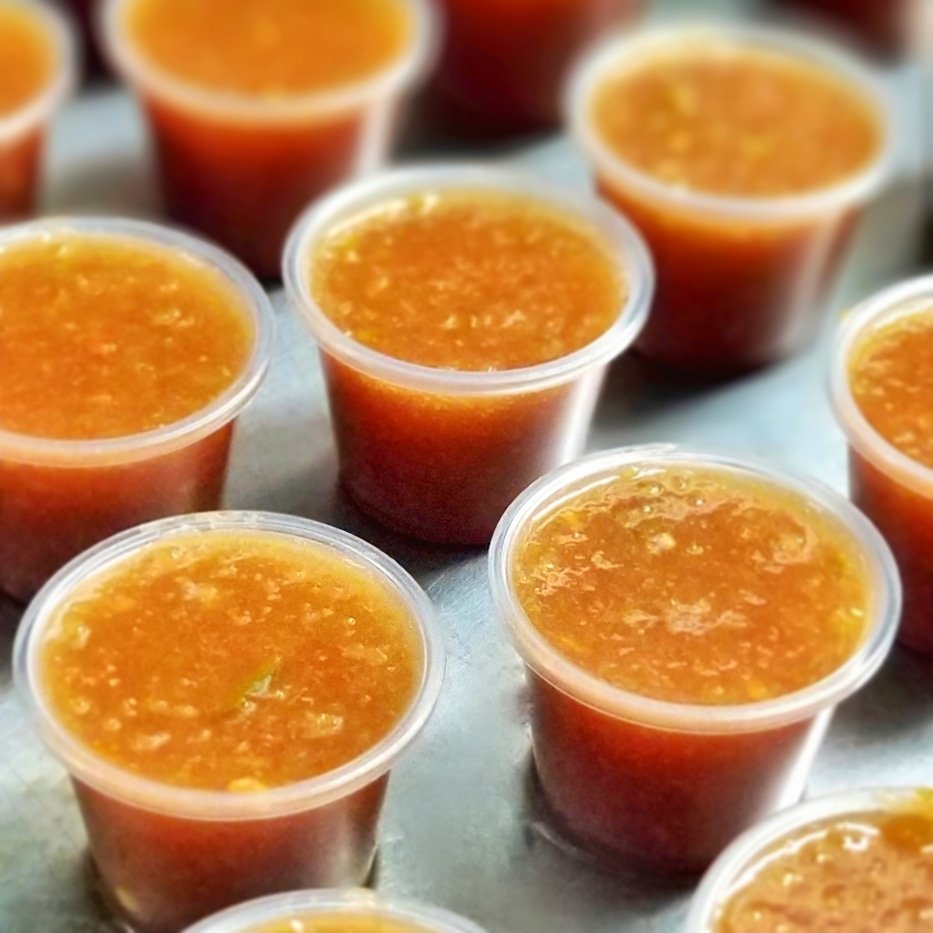 Our sauce is soooo good 😋😋😋 #alsricostacos #tacosinfresno #tacosauce