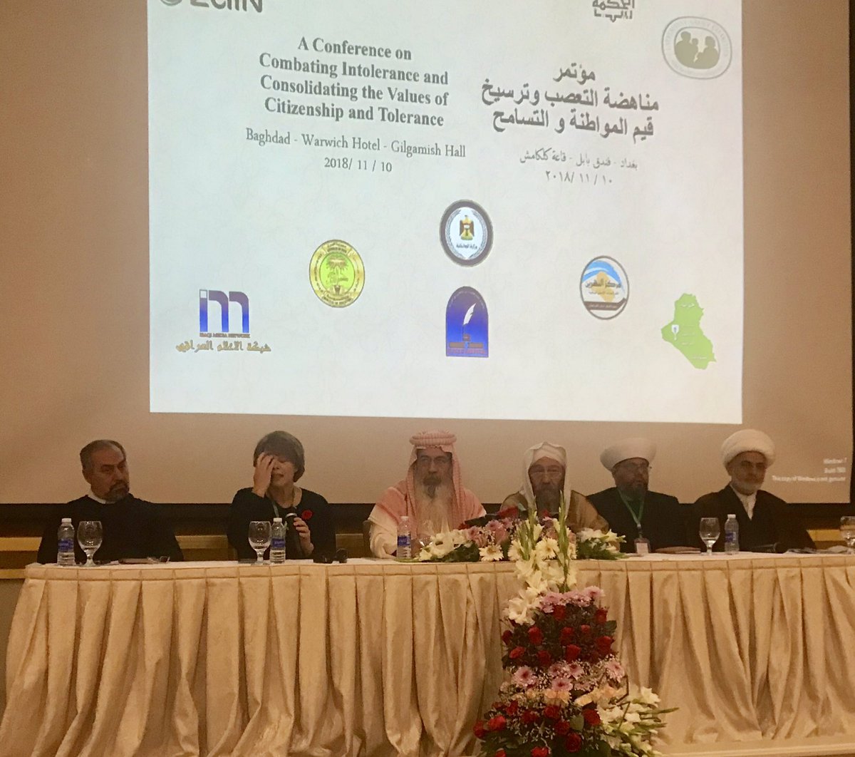 AMARLondon's tweet photo. Senior faith leaders representing #Muslims, #Christians, #Maldaeans, #Chaldeans, and @LDSchurch together call for an end to religious persecution #CRD2018 @MormonNewsroom https://t.co/ojqEkqs62W