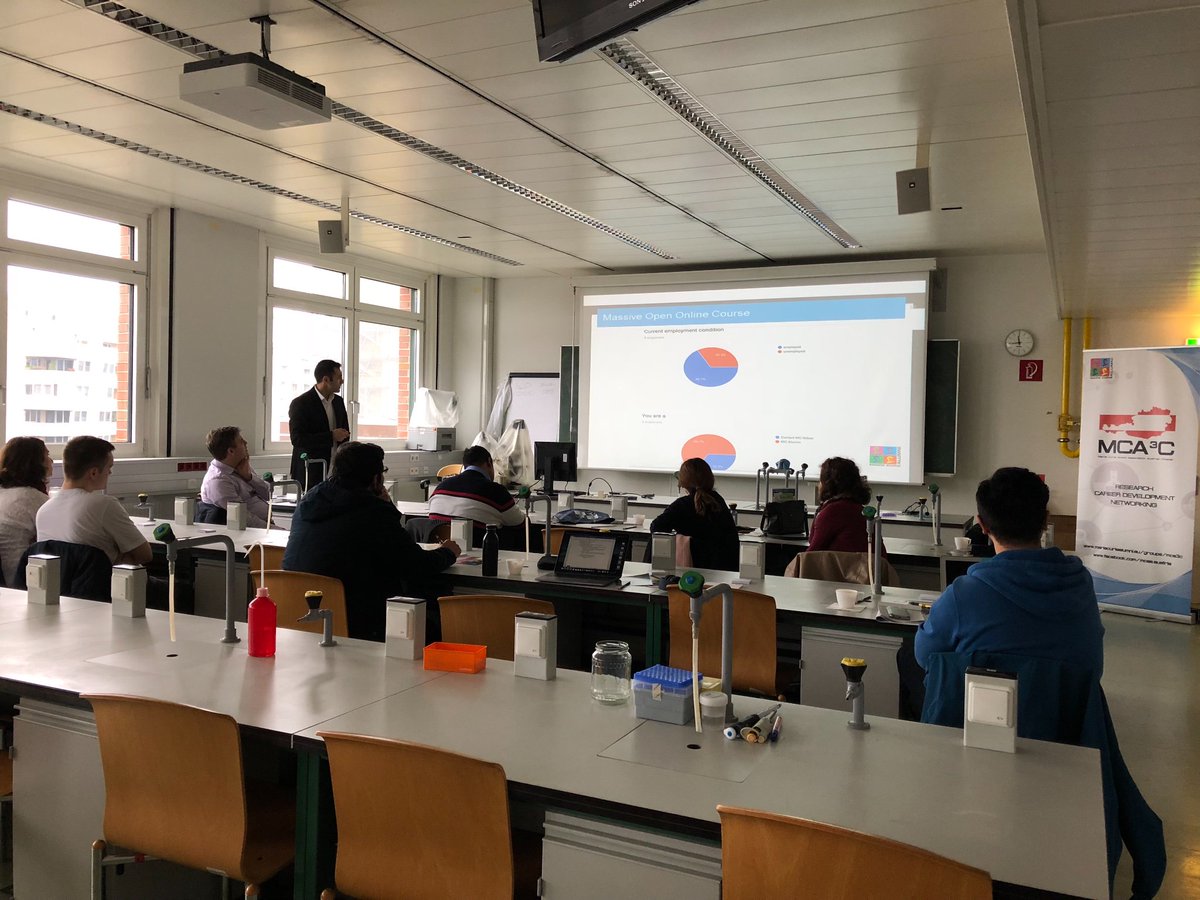 MCA3C's tweet photo. @Mariecurie_alum meeting of the #Austrian chapter @VetmeduniVienna #Research #Science #Networking #MembersEducation https://t.co/D9oxXMDalL
