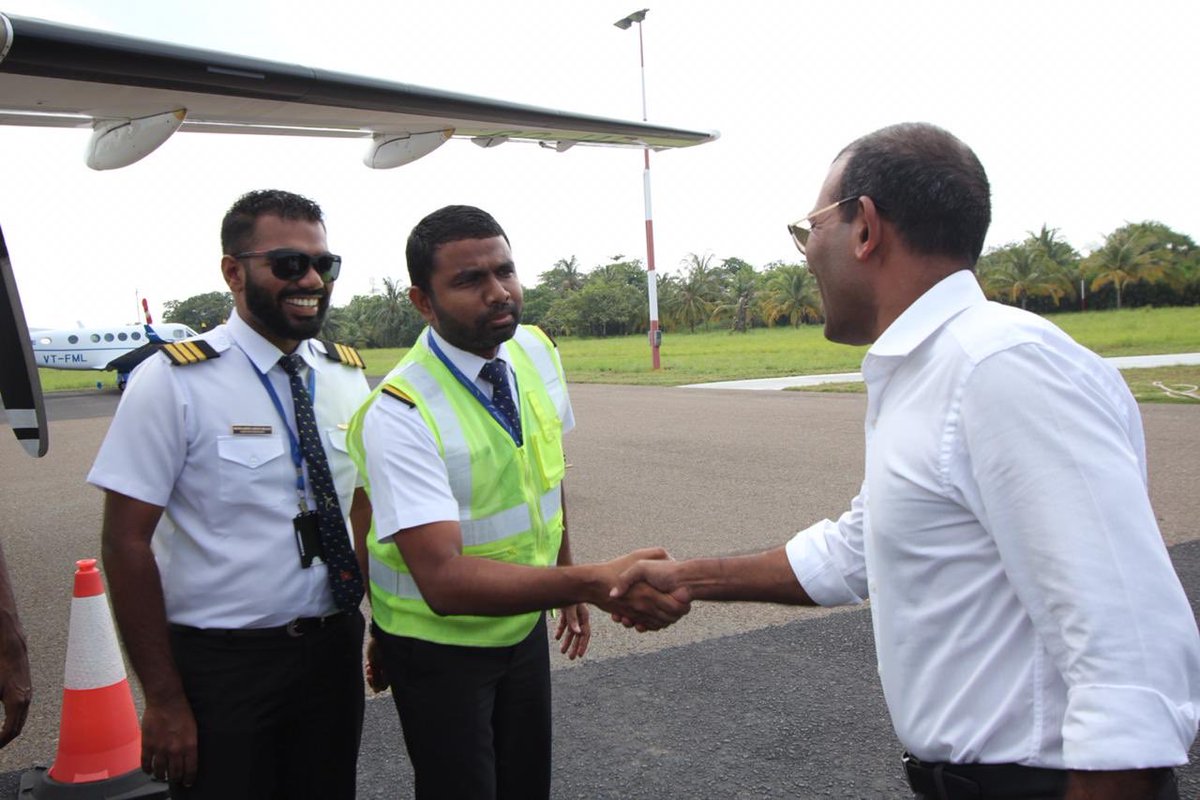 MDPSecretariat's tweet photo. Raees @MohamedNasheed aai Madam Laila Ali, HA.Dhidhdhoo ah kurevvi dhathurufulhu ninmavaa lehvumahfahu enburi Male’vadaigenfi https://t.co/m6baFrDJDm