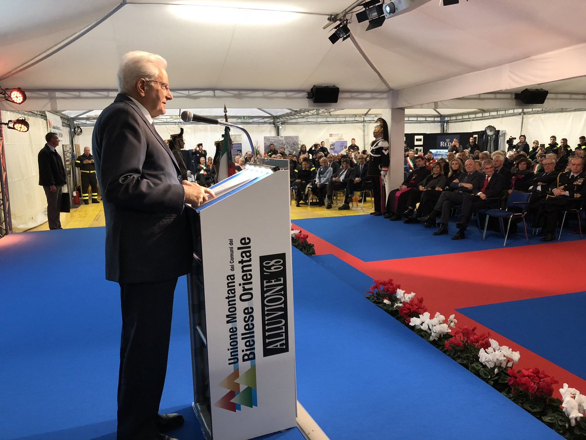 #Mattarella: Non debbono essere le risorse a essere lesinate: vi sia rimodulazione di priorità di spesa.
La tutela ambientale e idro-geologica è amica delle persone, ne salvaguarda la vita e difende così il futuro delle nostre comunità