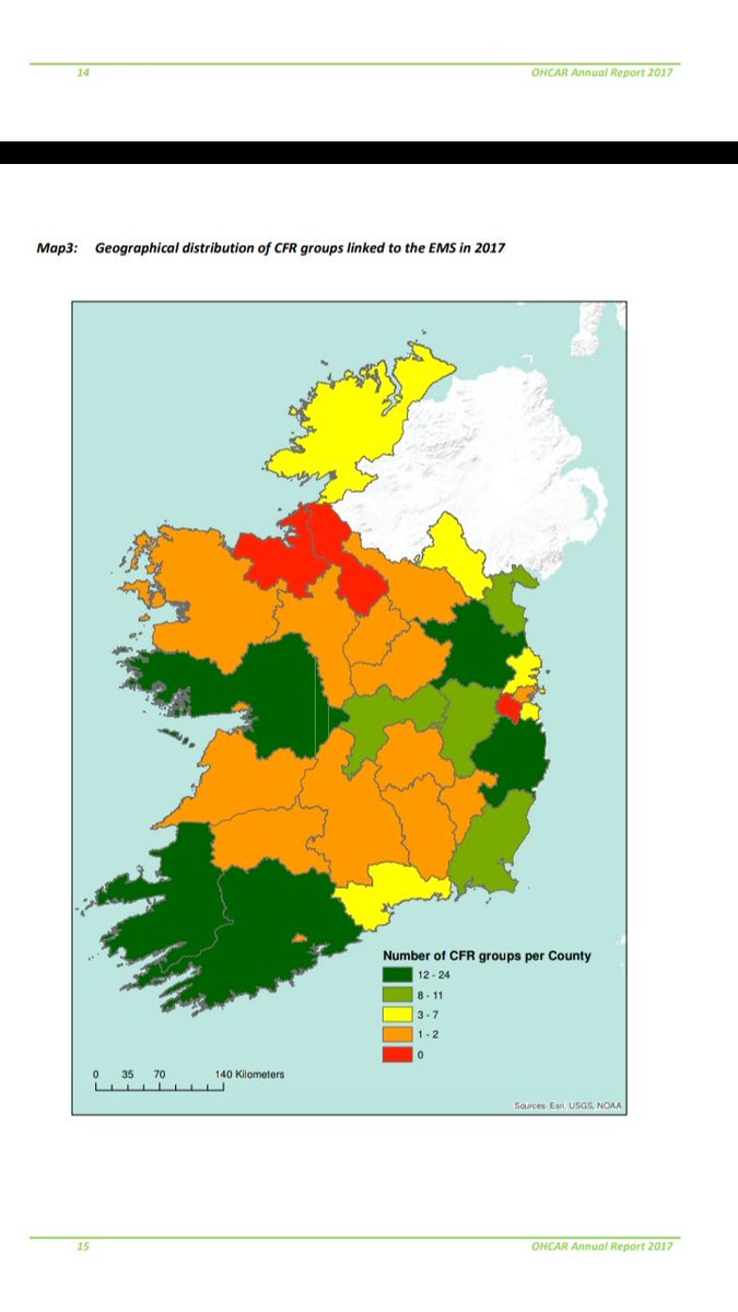 The #OHCAR2017 report highlights the high rates of bystander CPR at 80% and defibrillation prior to EMS arrival at 21%. Overall survival at 6.5% means 152 patients were discharged alive after a successful resuscitation. 
Well done to all involved in the Chain of Survival