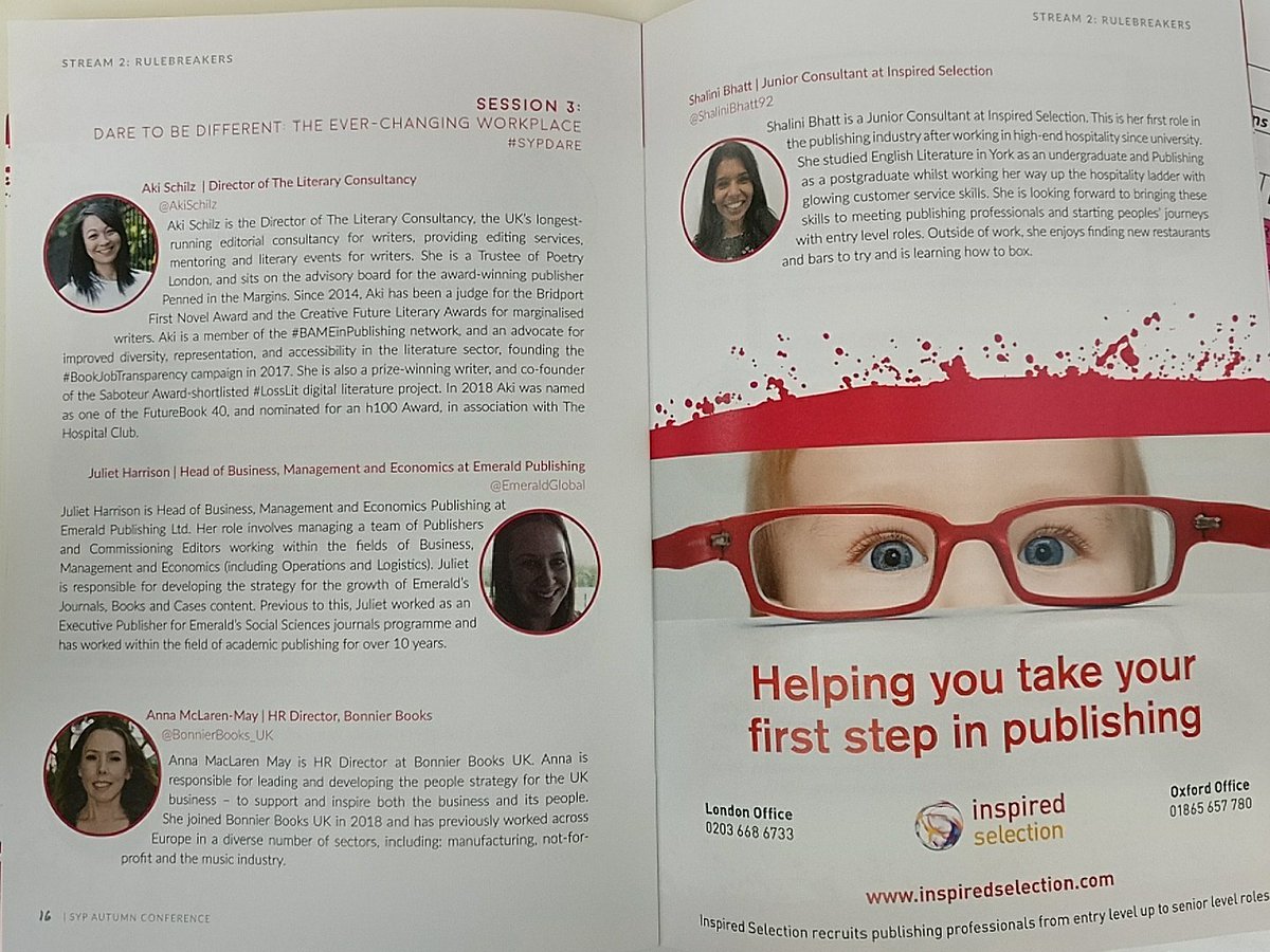 jadedgwill's tweet photo. It's finally #SYPConf18 day! I'll be live tweeting the 'Dare to be Different: The Ever-changing Workplace' panel at 1pm with @AkiSchilz, @EmeraldGlobal, @bonnierbooks_uk and @ShaliniBhatt92!
Follow along with the hashtag #SYPDare @SYP_LDN https://t.co/ln93hxowJm