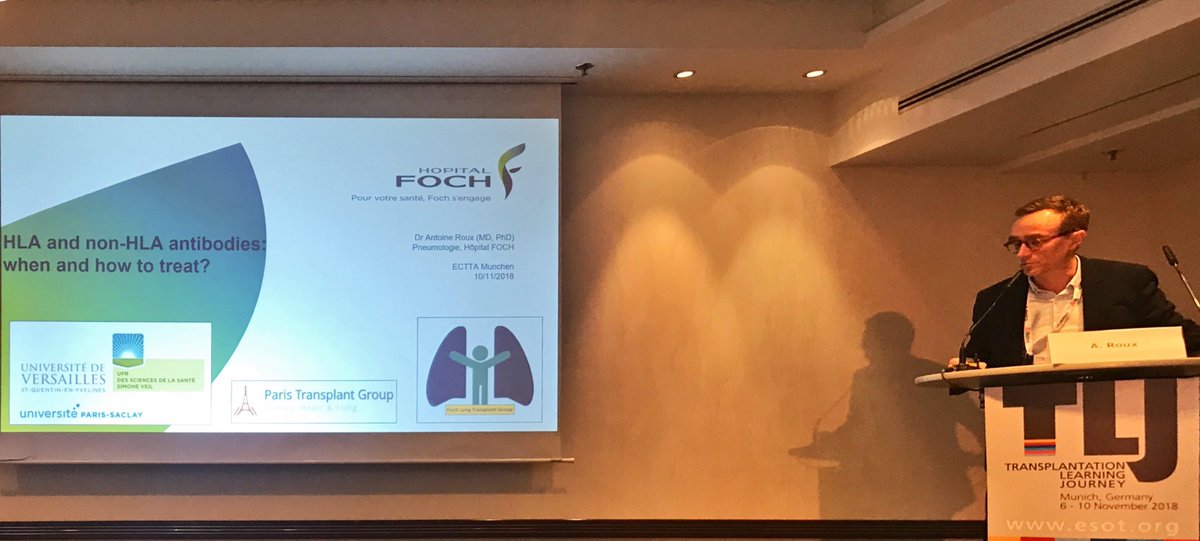 CAmarelli74's tweet photo. Great overview on #AMR and #DSA after transplantation. Need of research on the topic emerging during #ectta #TLJ2018 @ESOTtransplant
@FreseniusKabi @BPCRoyalPalm https://t.co/ctwea4NHq9
