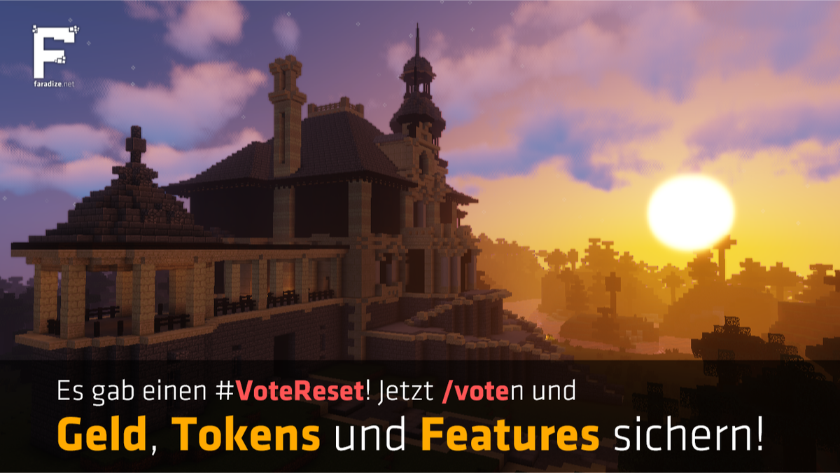 faradizenet's tweet photo. Heute Nacht gab es einen #VoteReset von @MCSEU!

Jetzt Geld, Tokens und Features sichern!

https://t.co/z8bUGfN3KC

(Bild: Bauwerk von Jolina_) https://t.co/AyJtWrl02K https://t.co/faN4WMke35