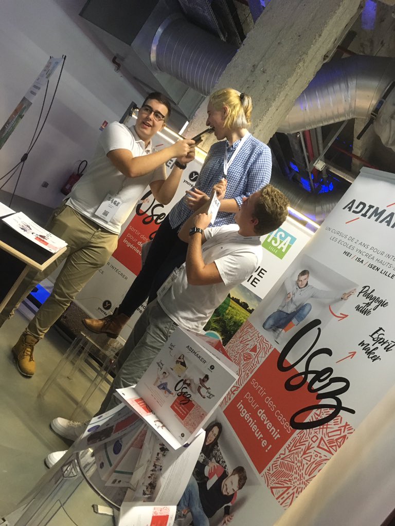 Sortez du cadre et venez partager l’expérience de nos étudiants ADIMAKER au salon « Le Monde Sage » à la cité des Docks et du Design de Paris ! 🛠 👧 👦🏼 🌟😊👌🏻@adimaker_yncrea