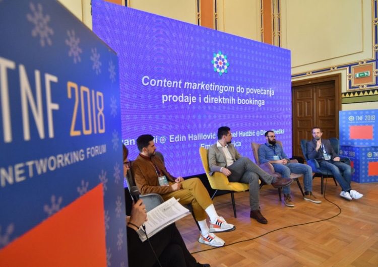 OKokoschka's tweet photo. So proud of the event that we dreamt about for so long~ Tourism Networking Forum 2018 ~ 👏🏼 to @ebbecomms ~ enjoyed moderating the panel about #ContentMarketing https://t.co/pS106kYpBc