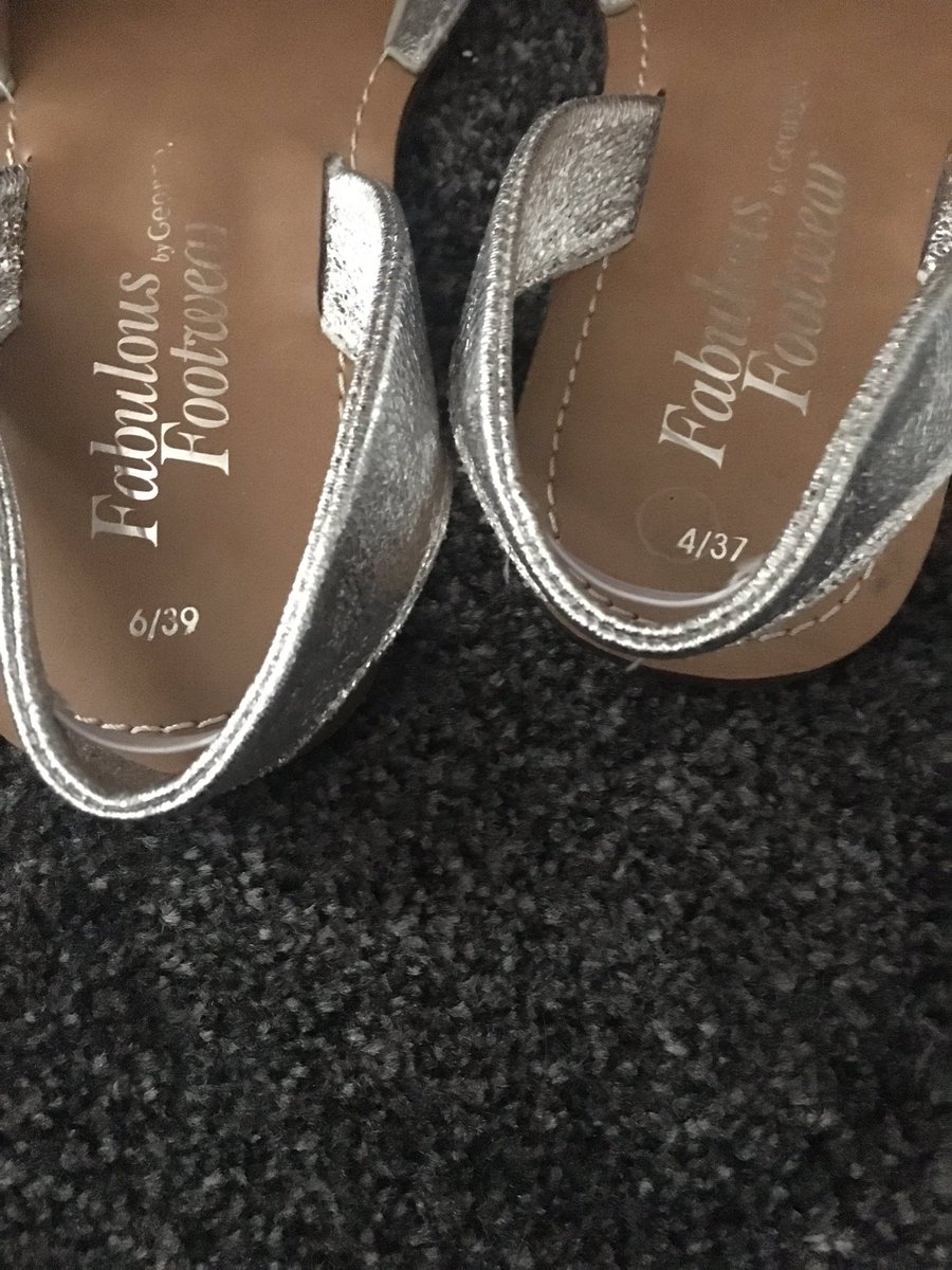 BarbeeSophie's tweet photo. @AsdaServiceTeam selling me odd sandals ... then not believing me when I go into store to try and sort it out! Offering no help because I threw my receipt. Appalled!! https://t.co/9NlLjQ0JRN