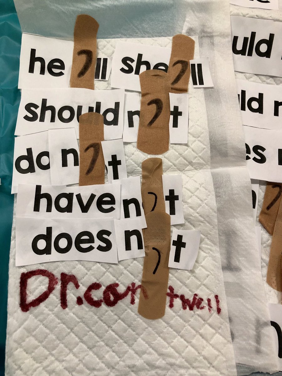 MrsBGray1's tweet photo. Mrs. Gray’s 2nd Grade Classroom turned into a ICU(intensive contraction unit). They performed word saving surgeries and only lost a few patients. #FES2018  #FESTeamwork https://t.co/TcZa5h5vrL