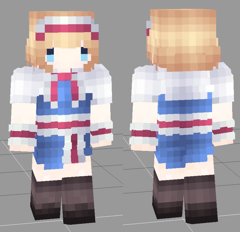 Ibuki Minedoll 東方 プロジェクト アリス さん の スキン を 作ってみました Minecraft Skin マインクラフト マイクラ マインクラフトスキン マイクラスキン 東方 アリス