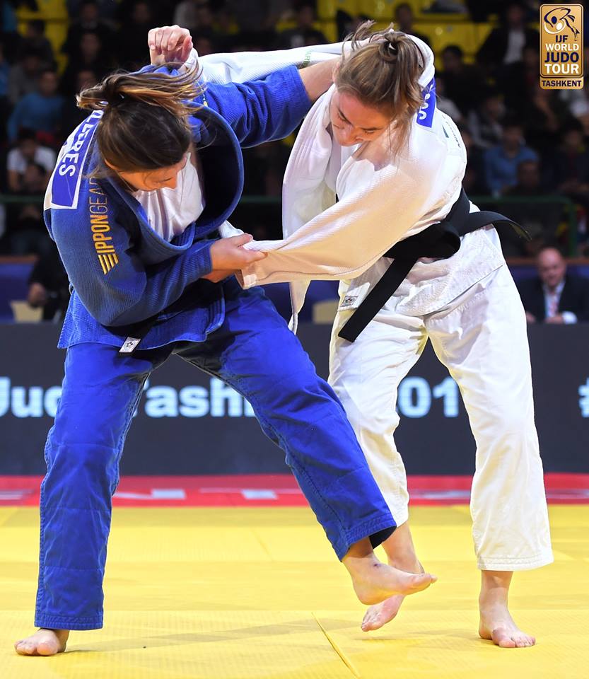 Austrian Michaela Polleres takes gold after final against Giovanna Scoccimarro  judoinside.com/news/3002/Mich… #JudoTashkent2018