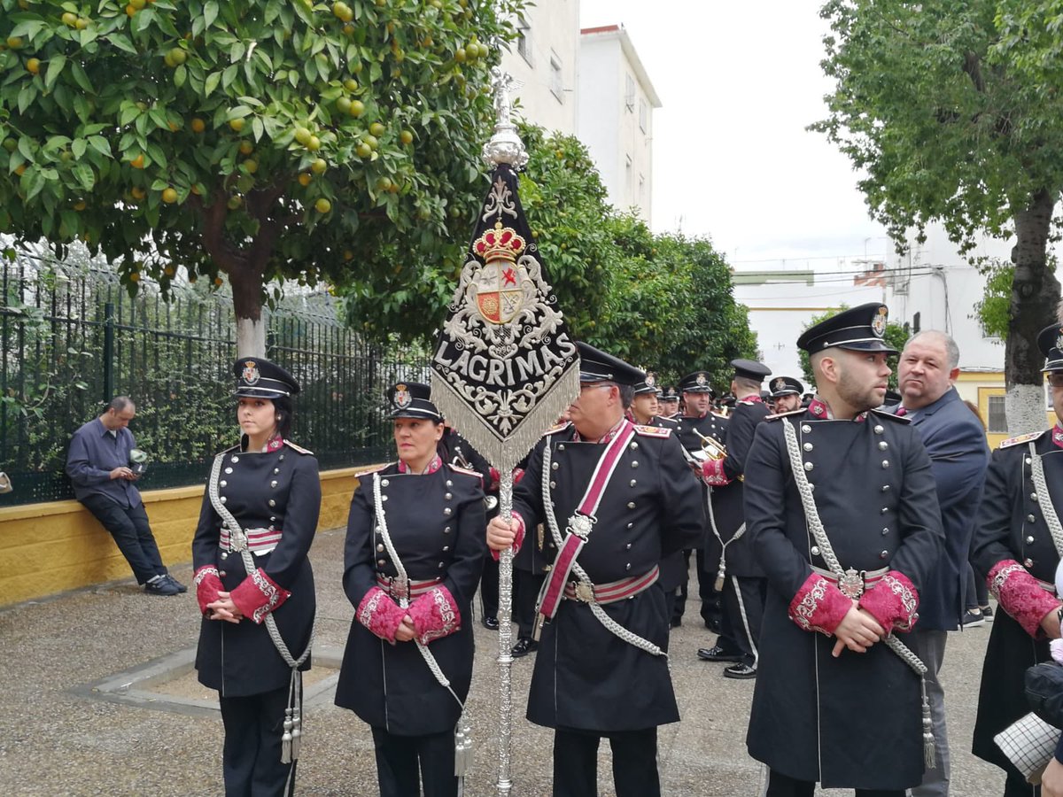 [#GloriasNS]
La banda de @amlagrimas preparada para acompañar al Nazareno de la Bondad del @Carmen_SLeandro 
#TDSCofrade 
📸 @alberto_calero2