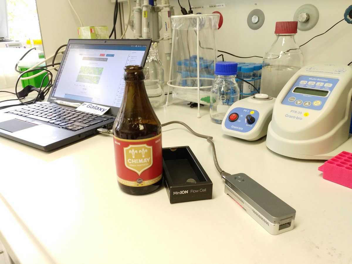 Milad Miladi (@miladmiladi_) on Twitter photo .<a href="/nanopore/">Oxford Nanopore</a> + Beer: Today we pour Beer into the MinION's pores! Sequencing yeast extracted from Beer with Nanopore. Together with wonderful Blackforest-Backstreet citizen-science team: @NothSteph <a href="/bjoerngruening/">Björn Grüning</a> <a href="/bebatut/">Bérénice Batut</a> <a href="/tesamueller/">Teresa Müller</a> @Spike_Black_Sun <a href="/MCFoell/">Melanie C. Föll</a> <a href="/couac/">أبو صامل</a> .<a href="/nanopore/">Oxford Nanopore</a> + Beer: Today we pour Beer into the MinION's pores! Sequencing yeast extracted from Beer with Nanopore. Together with wonderful Blackforest-Backstreet citizen-science team: @NothSteph <a href="/bjoerngruening/">Björn Grüning</a> <a href="/bebatut/">Bérénice Batut</a> <a href="/tesamueller/">Teresa Müller</a> @Spike_Black_Sun <a href="/MCFoell/">Melanie C. Föll</a> <a href="/couac/">أبو صامل</a>