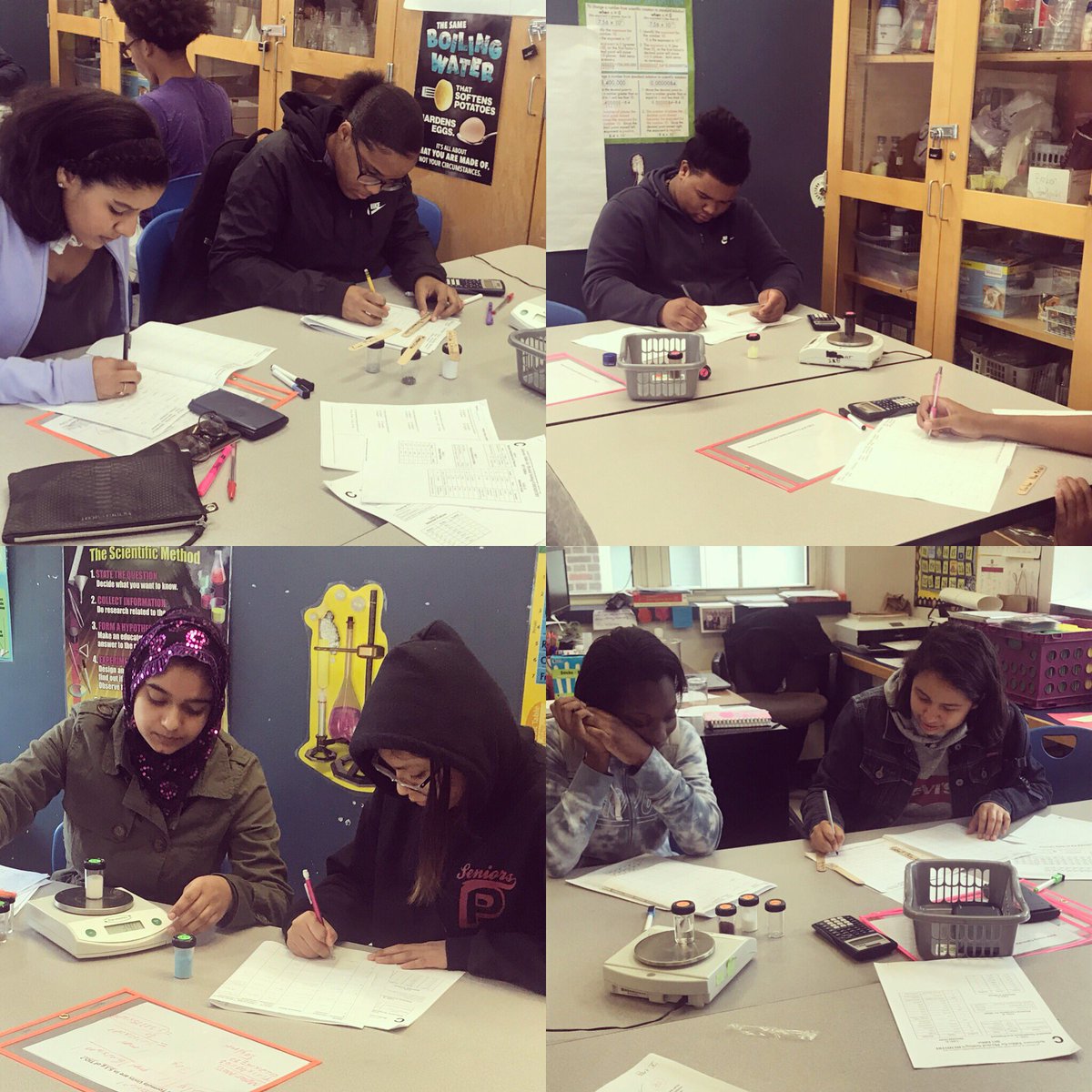 MsMancuso17's tweet image. Grams and molecules and moles oh my! @PalPrep Students found the mass of various compounds and elements as well as their molar mass in order to do conversions between moles and molecules or atoms #palprepscience    #labfriday