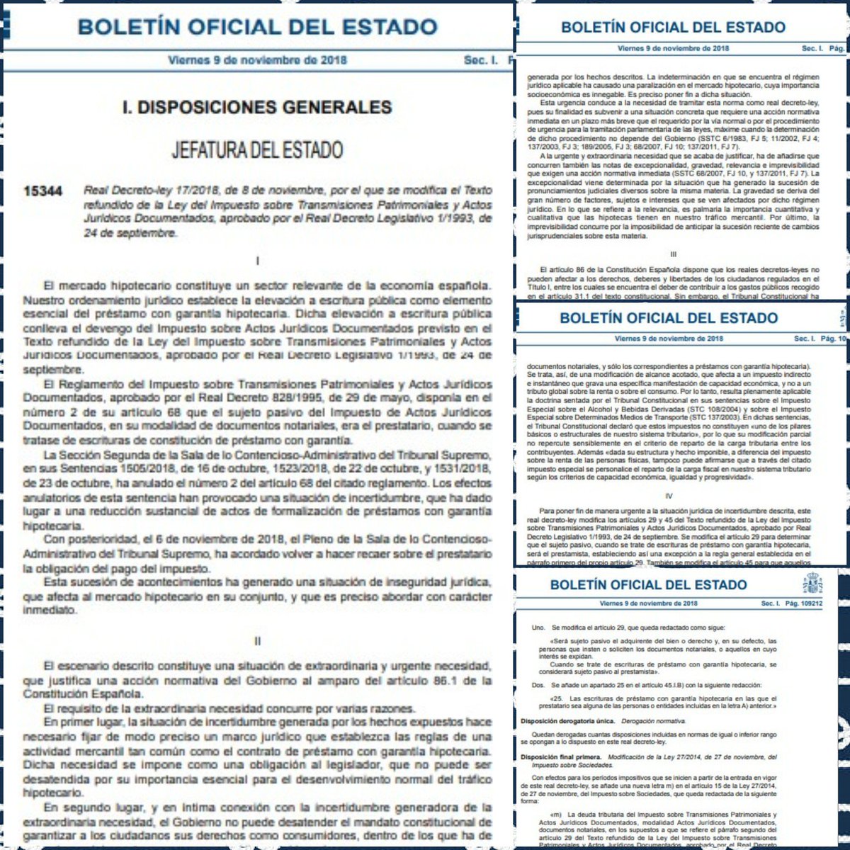 MediataSA's tweet photo. Hoy entra en vigor el decreto del impuesto a las hipotecas publicado ayer en el #BOE, la banca no tendrá que pagar este tributo en los créditos hipotecarios a: Estado, organizaciones sin ánimo de lucro, Iglesia Católica, partidos políticos, Cruz Roja,etc.
https://t.co/f8V9FHqIL8 https://t.co/Yk41eV1NZE