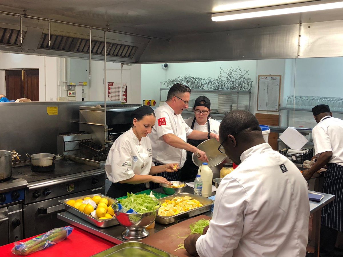 Preparations for tonight’s #PeakyBlinders Charity Ball is well underway. A giant thank you goes to our #AppLevy partners <a href="/chandco/">CH&CO</a> for their support. Our brilliant #Apprentices are buzzing cooking up a storm for our guests