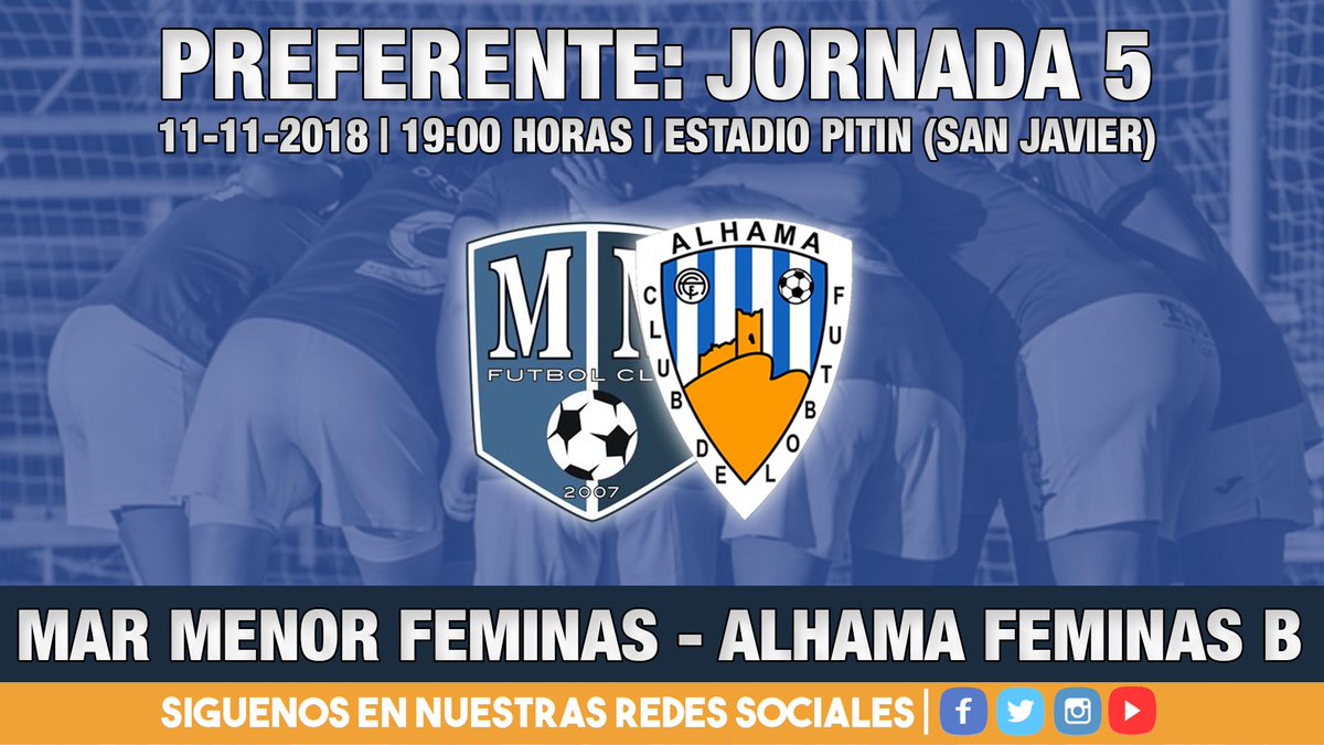 AlhamaElPozo's tweet photo. FILIAL | El #AlhamaFeminasB disputa la Jornada 5 de la Preferente @ffrm_es a domicilio frente al @MarMenorFminas en El Pitín (San Javier)

Las de @jessytebar8 buscarán reencontrarse con la victoria tras el pasado punto en casa frente al @FCCartagena_efs Feminas e ir subiendo 📈 https://t.co/APOHbbyJtL
