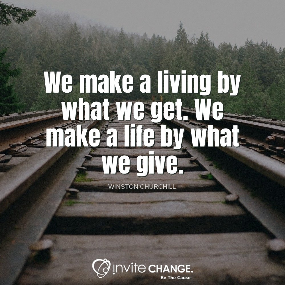 inviteCHG's tweet photo. We make a living by what we get. We make a life by what we give. ~ Winston Churchill
#coach #coaching #coachtraining #certifiedcoach #certifiedprofessionalcoachh #professionalcoach #ICF #inviteCHANGE #BeTheCause #professionaldevelopment #personaldevelopment https://t.co/FQ8GVvJsph