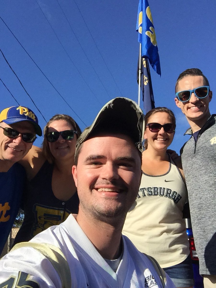 Chris_Gates's tweet photo. It’s been another fun @Pitt_FB season! One more home game, one more tailgate. The last one is always a bit sad, but this year it’s more exciting than anything with this team working hard and getting close to achieving its goal! #H2P #BeatVT https://t.co/TckZhHvbmi