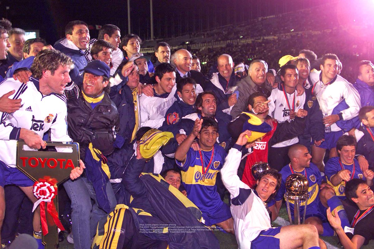 Tphoto On Twitter Boca Juniors Players Celebrate Winning The 2000 Toyota European And South American Club Cup 2000 Intercontinental Cup Boca Juniors Argentina Vs Real Madrid Spain 2 1 At Tokyo National Stadium Japan
