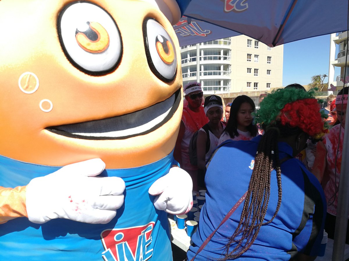 JiveCooldrinks's tweet image. #TheColorRunSA