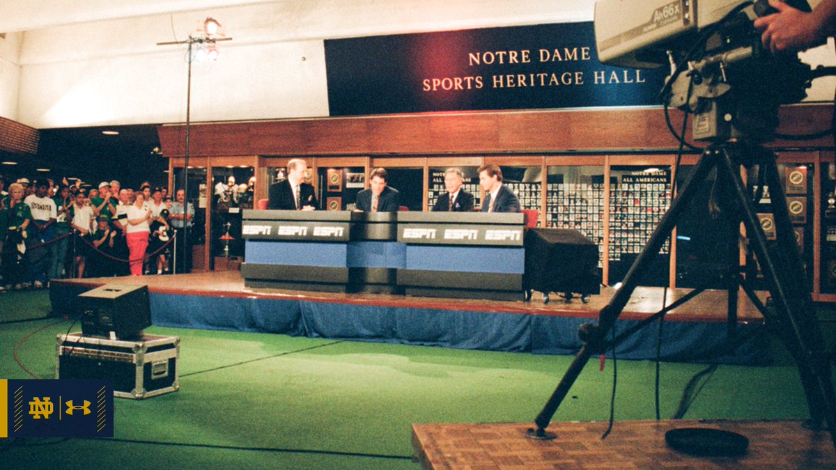 25 years ago in 1993, <a href="/CollegeGameDay/">College GameDay</a> took its show to a college campus for the FIRST time when No. 2 Notre Dame defeated No. 1 Florida State. 

#GoIrish ☘️ #BeatSeminoles