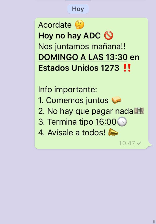 Hoy no, MAÑANA SÍ!