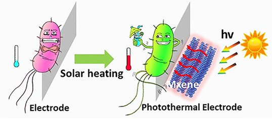 ChemSusChem's tweet photo. Yong Yuan (Guangdong University of Technology) et al.: Photothermal #bioelectrodes with efficient #microbial energy harvesting at low ambient temperatures https://t.co/4qExWgyxDD https://t.co/efiJct6cN9