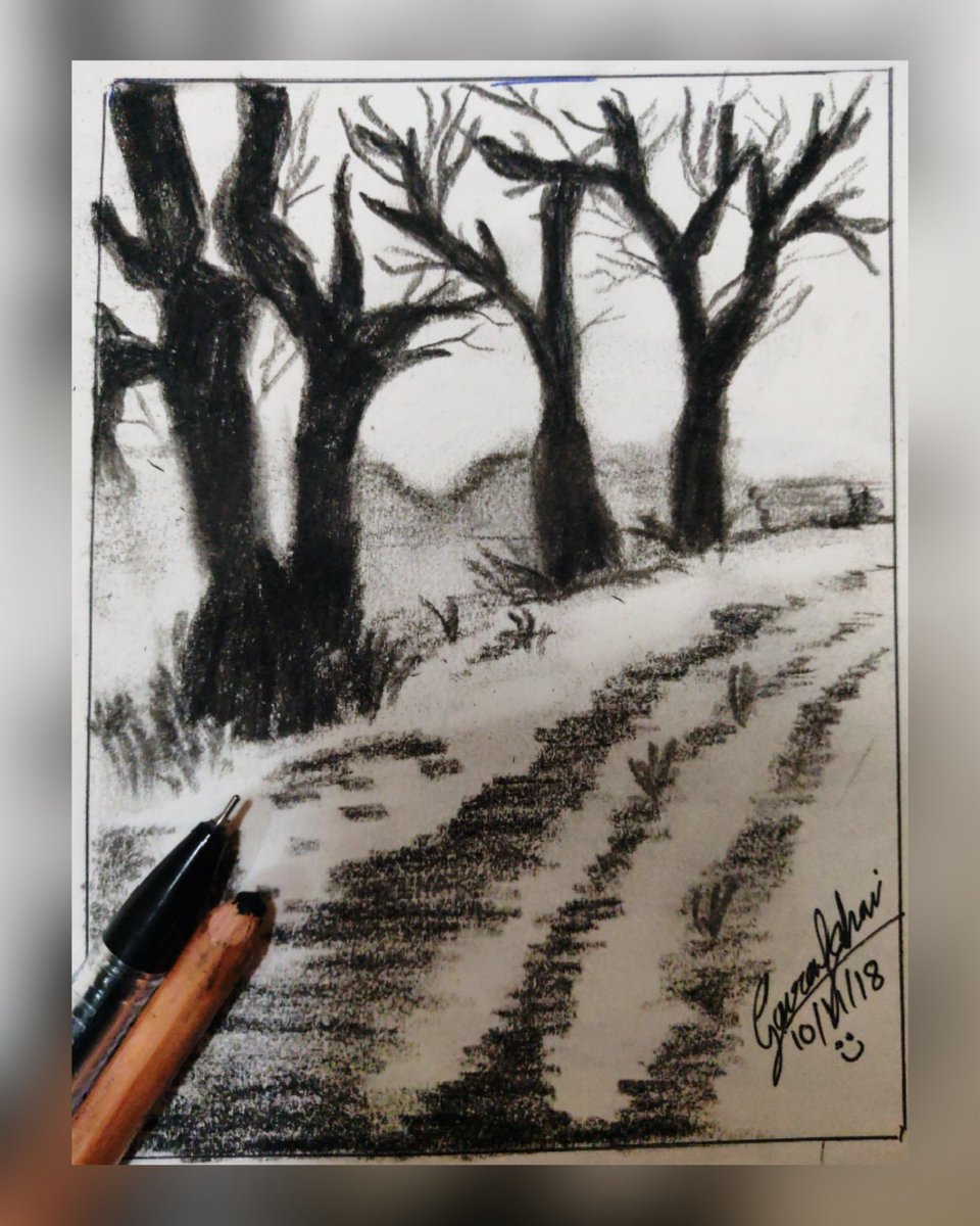 Gaurav14271's tweet photo. Into the darkness they go, the wise and the lovely🖤....#sketchbook #Sketchers #DarkDay #darkforest @MontMarteArt @Sketch_Dailies @charcoalsketch #DarkHeart https://t.co/AAp8hO7gve