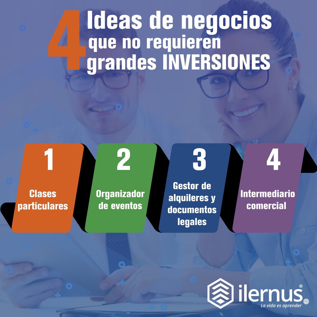 Ilernus's tweet photo. Éstas 4 opciones que te presentamos son actividades que no requieren mayor inversión de dinero, sino tiempo y una muy buena red de contactos ¿Te atreves a hacerlo?
#ilernus #LaVidaEsAprender #Emprendedor #Emprender #Emprendimiento #Empresario #Líder #Liderazgo #SiSePuede https://t.co/PVqsVNVBVS