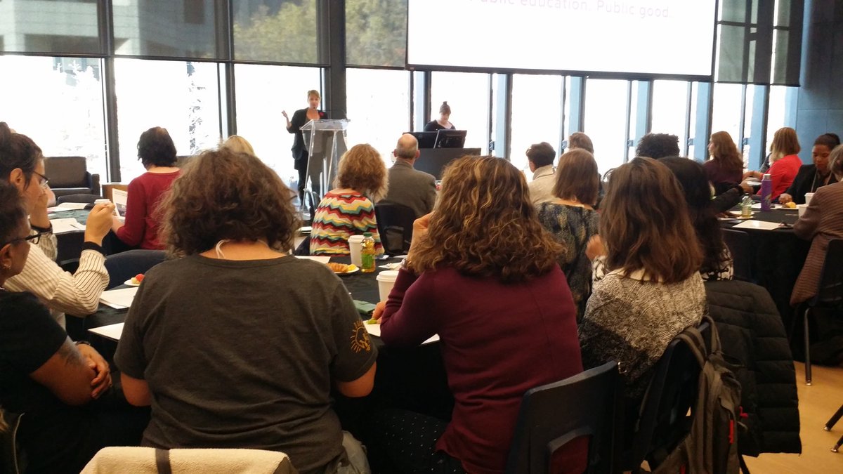 JuliaBurgess's tweet photo. @PeopleforEd Conference Making Connections is underway! #PFE2018 @gecdsbpro #PublicEducationMatters https://t.co/xJu5rJ8oNH