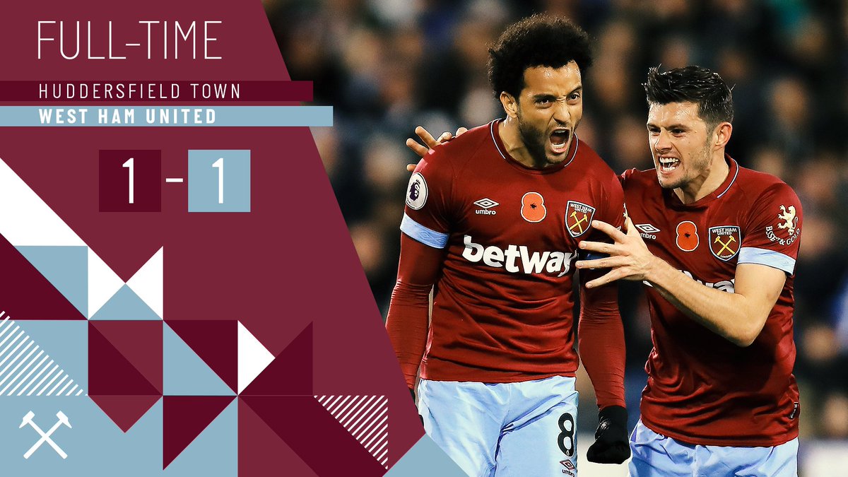 Felipe Anderson's third goal in two games gets us a point against Huddersfield.   #HUDWHU #COYI https://t.co/pFeDzeMCMe