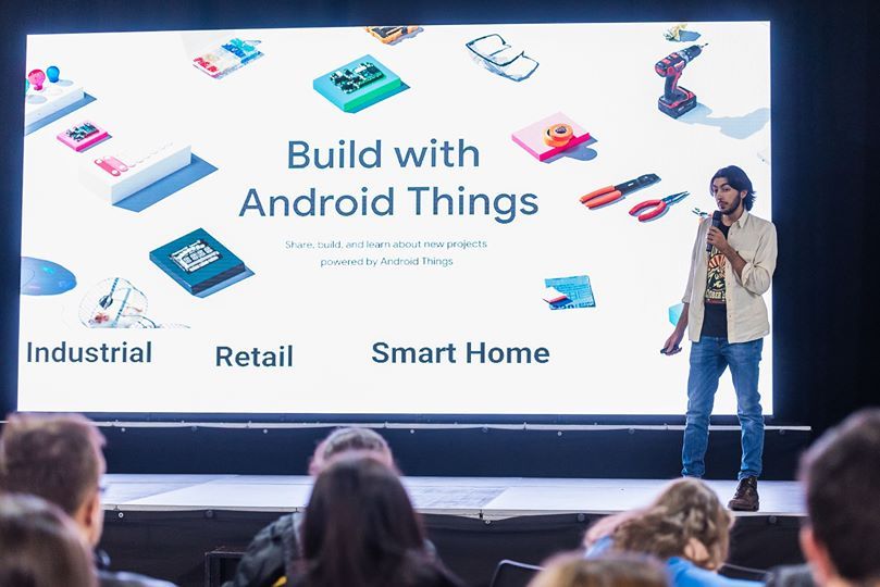 Is Android overkill for an embedded device? Francesco Romano, IoT Engineer &amp; Manager GDG Cosenza - Google Developer Group thinks otherwise, in his presentation aptly named Make Android Great Again :). The #Android track has begun at #TechJam #IoT #RaspberryPi  #TechFestCluj