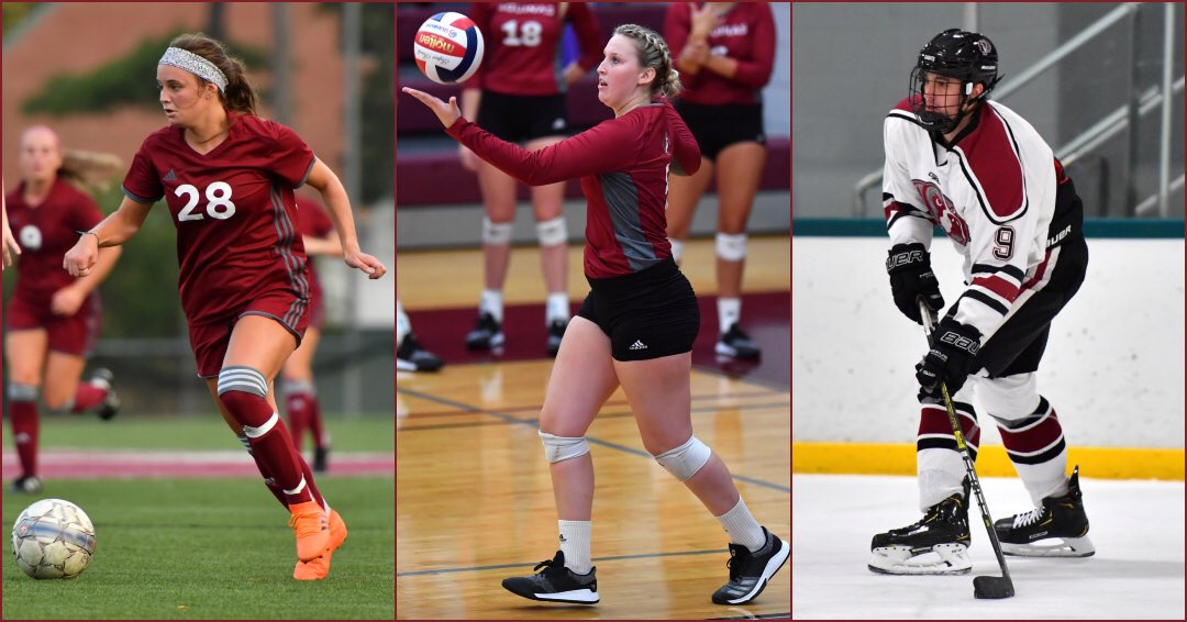 It’s a huge Saturday of home events for the Saints!

<a href="/AQWSoccer/">AQ Women's Soccer</a> hosts Madonna at 1:00 for the WHAC Championship!

<a href="/AQVolleyball/">Aquinas Women’s Volleyball</a> takes on Cornerstone at 4:30 for the WHAC Championship!

<a href="/AquinasHockey/">Aquinas Men's Hockey</a> faces Concordia at 7:30 in a key WHAC contest!

#SaintsMarchOn