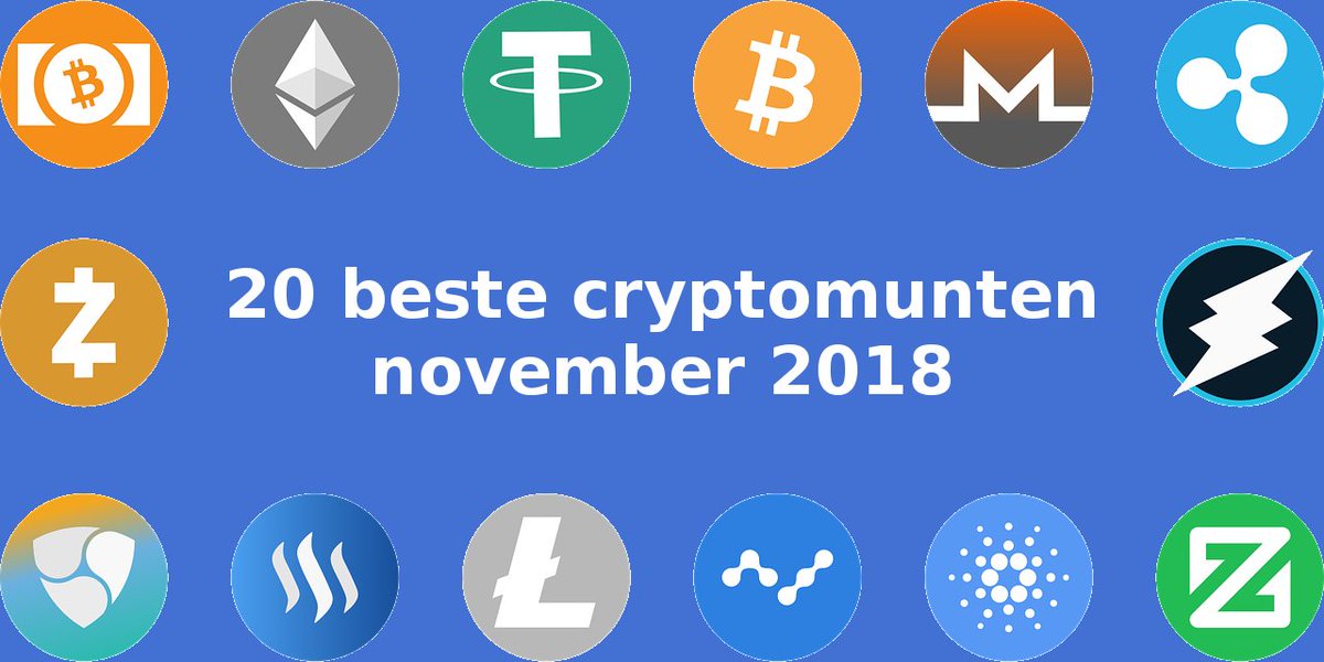 CryptoSjop's tweet photo. Top 20 beste #cryptovaluta November 2018 marktkapitalisatie
https://t.co/PWNkvEVQML

#HTMLCOIN #DGB #xvg #BCH $btc #VergeFam #IOTA #xrp #ICX #icon #Ethereum #bitcoin #Crypto #cryptocurrency #investeren #blockchain #IOST #ETH #XLM #trx #cryptocurrencies #altcoins #trade #BTC #ADA https://t.co/ulSmdPWNwk