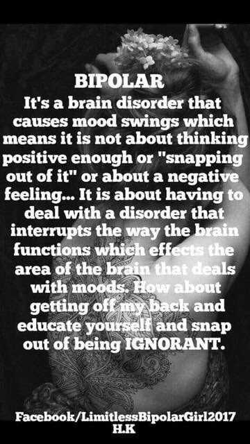 #Bipolar #stoptgestigma #mentalhealth #donthateeducate