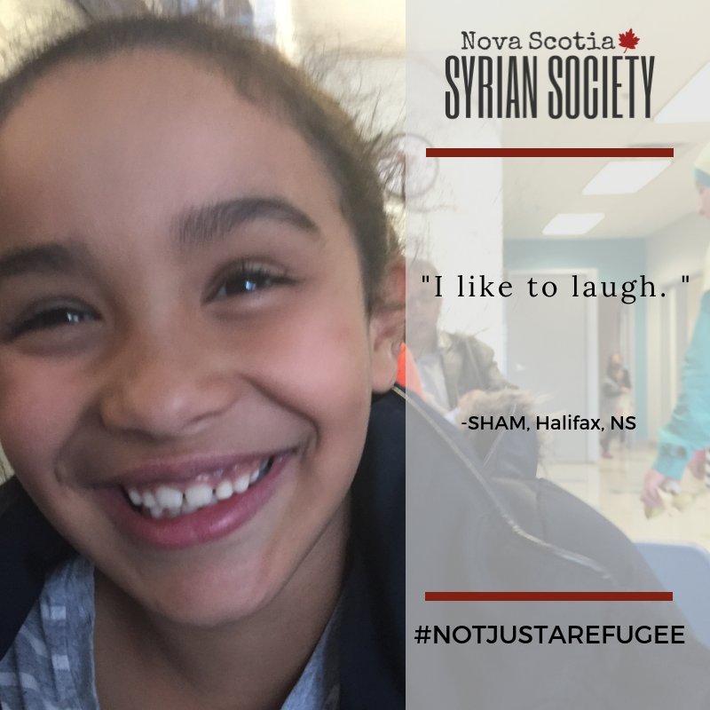 NovaSyrians's tweet photo. Sham, and 100 other Syrian kids like her attend our school in #Halifax.
We do this fundraiser for them- So they can embrace her new #Canadian life, while also learning about their #Syrian heritage. #notjustarefugee #refugee
To donate: https://t.co/GmxUsW8AAD https://t.co/7vUPP1qFyp